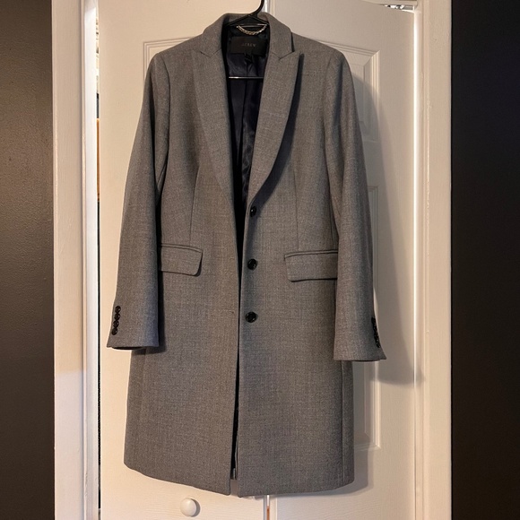 J.CREW Italian wool topcoat - Picture 1 of 8
